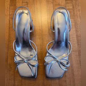 Limited Edition Women's Silver Strap Sandals Size 37